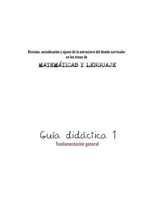 Guía 1: Fundamentación General