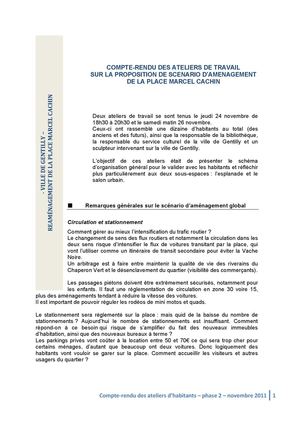 Ateliers de novembre 2011
