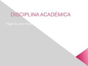 DISCIPLINA ACADÉMICA 2