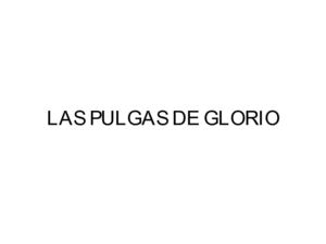 Las "pulgas" de Glorio