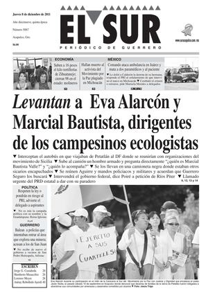 El Sur 8 de diciembre de  2011.