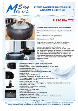 Fiche MAROC SPA B130 camaro