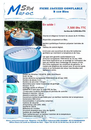 Fiche MAROC SPA B110 bleu