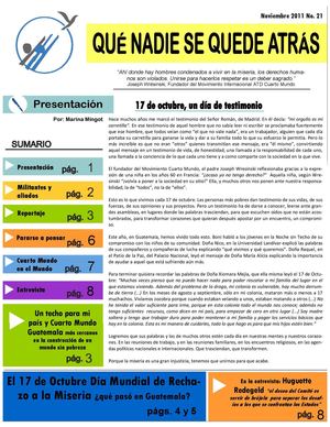 Que nadie se quede atrás N°21