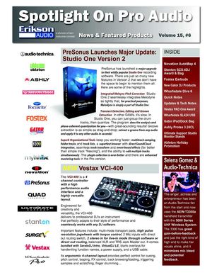 Erikson Audio Spotlight On... V15N06