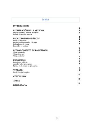 Manual de la Netbook EXO