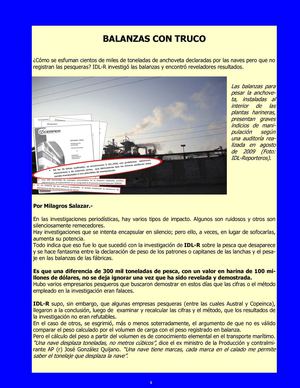 Balanzas con truco: corrupcion en la pesca