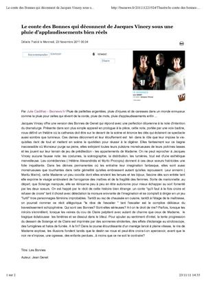 Revue de Presse