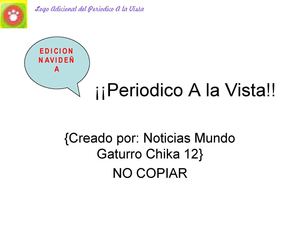 Periodico A la Vista (Edicion Navideña)
