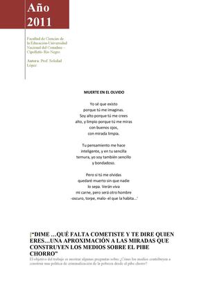 Dime que falta cometiste y te diré quién eres. 