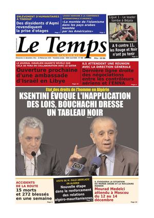 Le Temps d'Algérie Edition du Dimanche 11 Décembre 2011