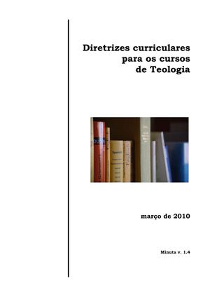 Diretrizes curriculares para cursos de Teologia