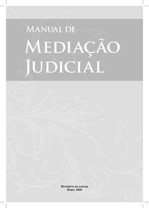 Manual de Mediação Judicial