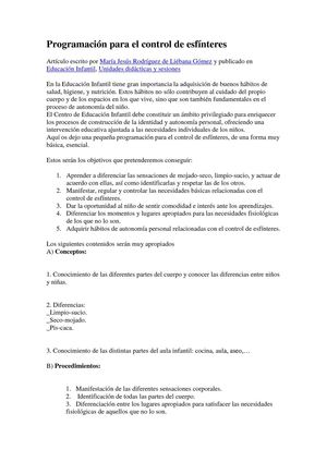 Control de esfínteres