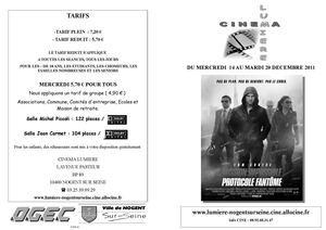 prog du 14 au 20 DECEMBRE 2011