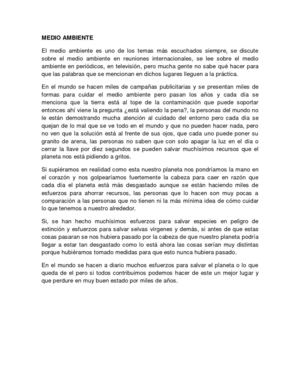 MEDIO AMBIENTE
