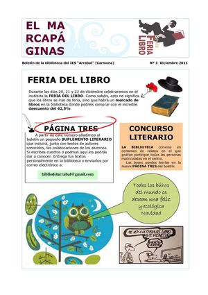 El Marcapáginas de diciembre