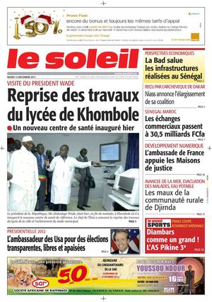 Edition du 13 Dec 2011