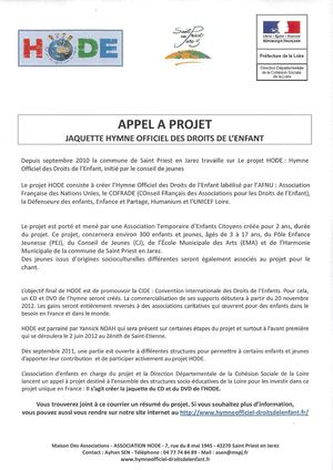 Appel à projet HODE