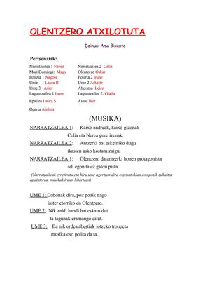 olentzero atxilotua