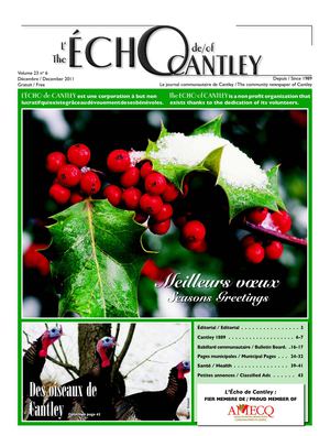 L'Écho de Cantley, Décembre 2011