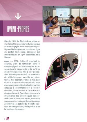 Catalogue de formation 2012