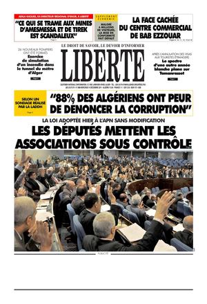 Liberte du 14 decembre 2011