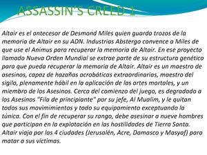 ASSASSIN’S CREED RESUMEN SAGA