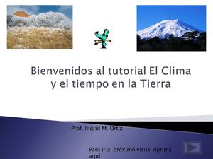 Power Point Clima y tiempo