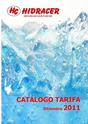Catálogo Tarifa de Hidráulica Cervera