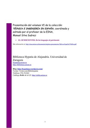 Noticias Blog Btca Hypatia de Alejandría UZ. Reseña de obras de Manuel Silva