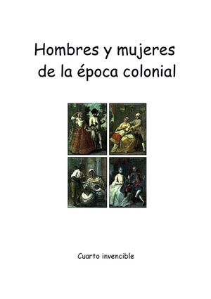 Hombres y mujeres de la época colonial_Eitán