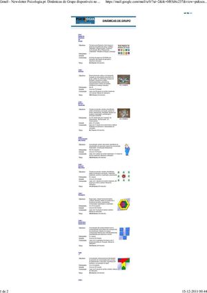 Newsletter Psicologia.pt: Dinâmicas de Grupo disponíveis no Psicologia.pt