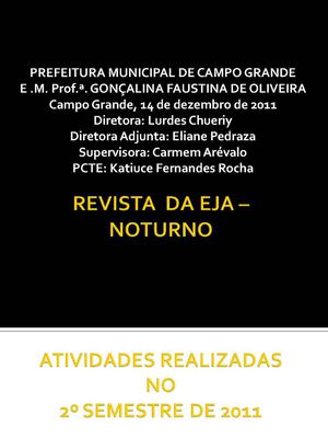 ATIVIDADES DA EDUCAÇÃO DE JOVENS E ADULTOS DE 2011