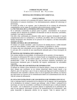 SISTEMAS DE INFORMACION GERENCIAL