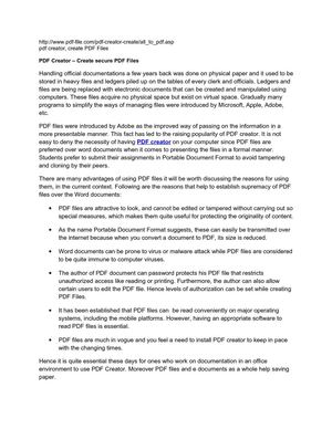 PDF Creator – Create secure PDF Files