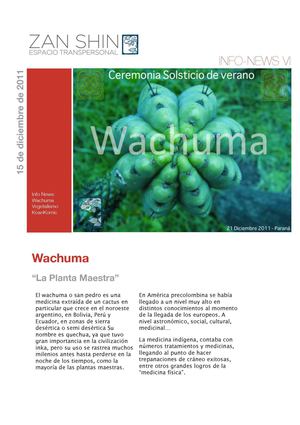 Boletín Zan Shin nro VI - "Vegetalismo, plantas Sagradas"