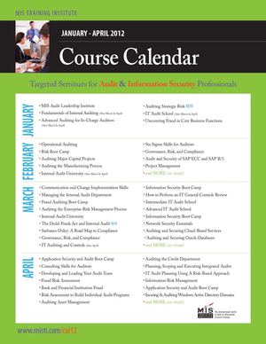 Calendar - January - April 2012