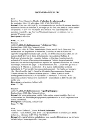 Nouveautés depuis 09 2011