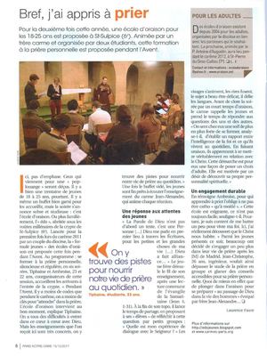 Bref : j'ai appris à prier
