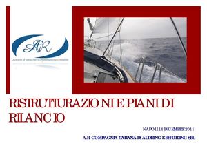 RISTRUTTURAZIONI E PIANI DI RILANCIO