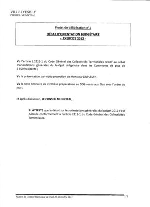CM 22/12/11 Délibérations