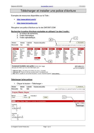 Installer une police