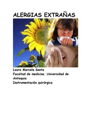 ALERGIAS EXTRAÑAS