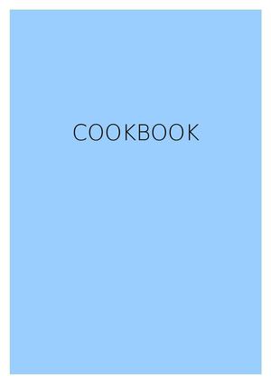 Cookbook