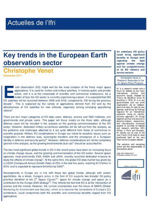 Key trends in the European Earth observation sector
