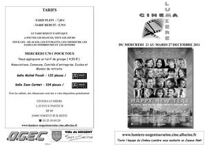 prog du 21 au 27 DECEMBRE 2011