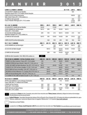 les horaires 