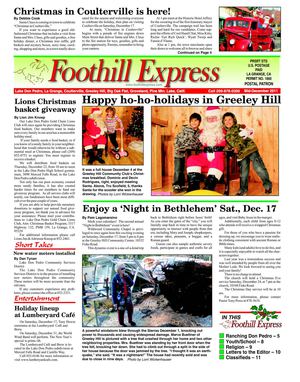 Foothill Express - Mid-December 2011
