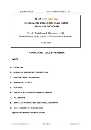 Calameo Insegnamento Dell Inglese Alla Scuola Dell Infanzia